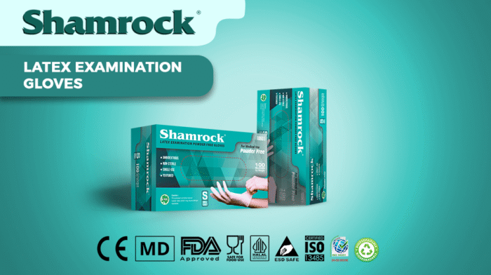 Shamrock - Latex Examination Gloves
