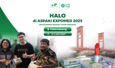 HALO's team at Aspaki Expomed 2025 in Palembang