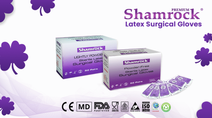 Shamrock Premium - Latex Surgical Gloves